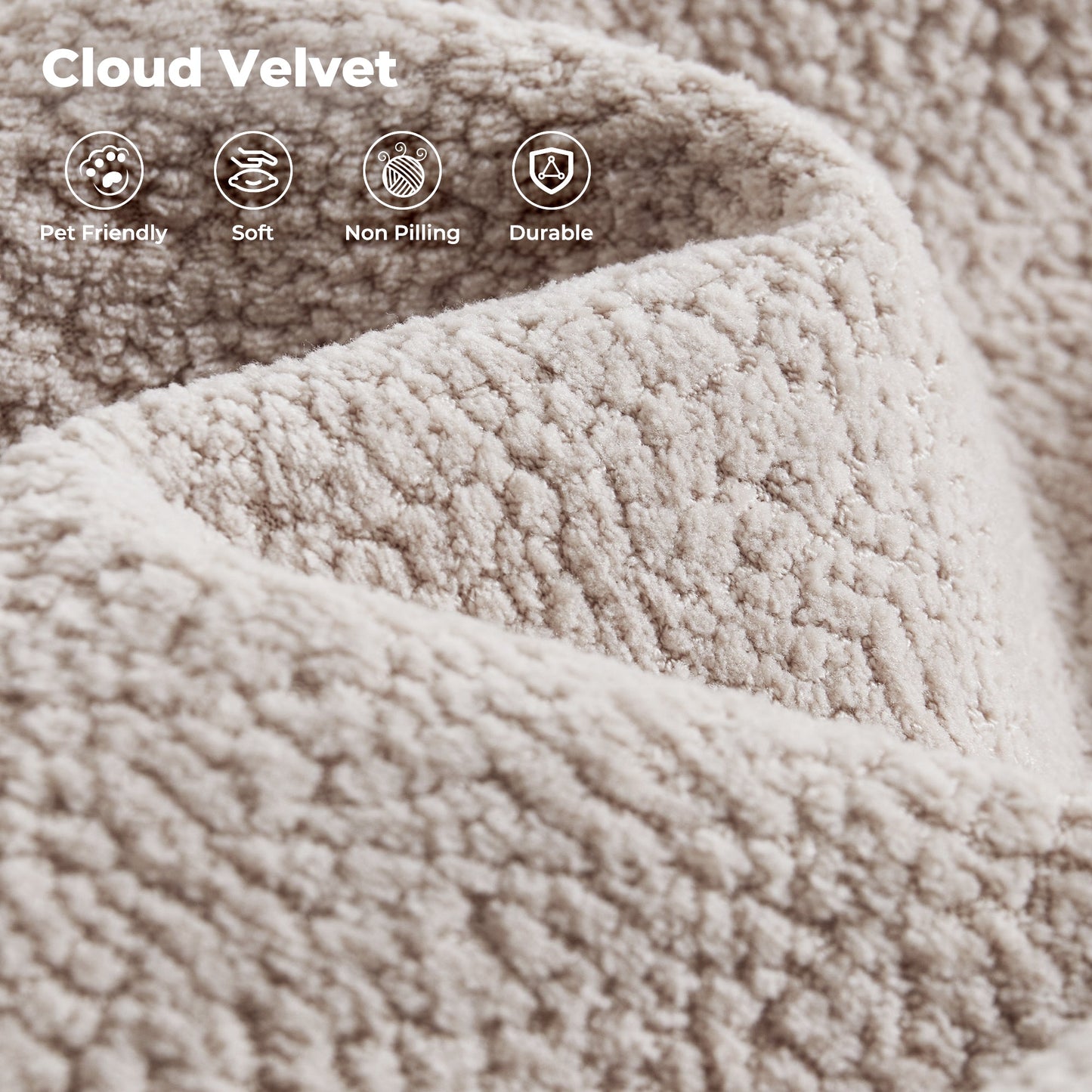 126" Elegant Cloud Velvet U-Shaped Sofa with Double Chaise